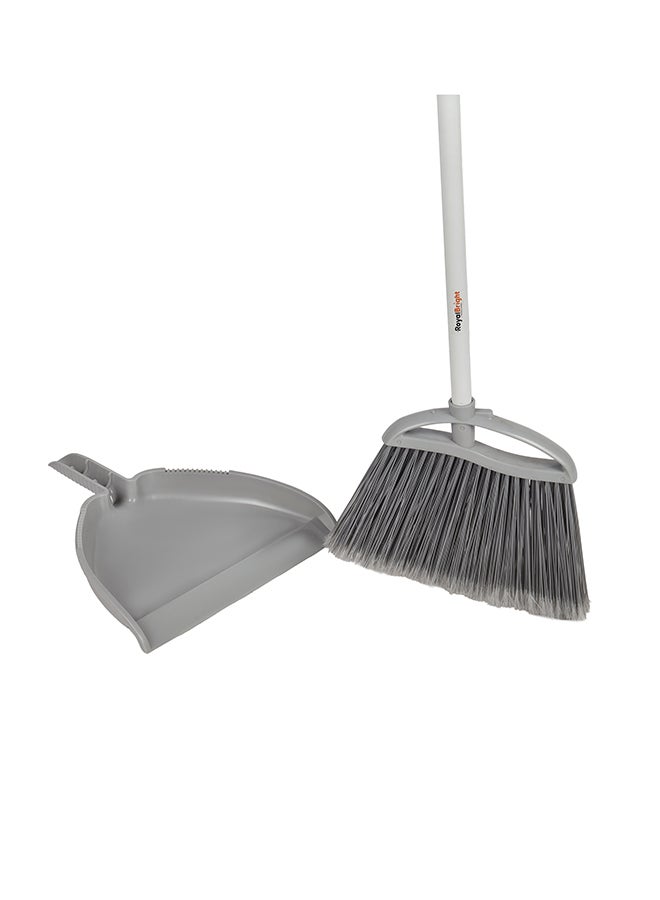 Royalford 33 cm Dustpan and Broom Set | Long Handle, Large and Wide Brush Head, Durable Stiff Bristles, Comfortable Grip | Multicolor | RF12854 - Image 5